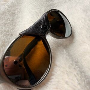 Vintage Style Sunglasses with Brown Lenses
